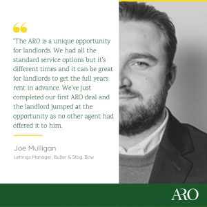 The ARO is a unique opportunity for landlords We had all the standard service options but it s diffe