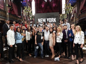 Designer Elie Baleh NYFW Show Finale Group Photo with all 140 models