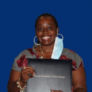 Lashan Jackson Holding Her TTCC Diploma copy
