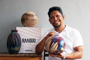 Adil Ghani and his raku fired ceramic vases