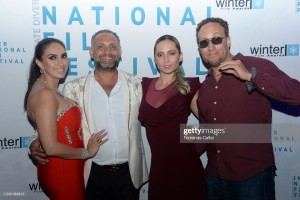 Mari Balleh, Designer Elie Balleh, Dawn Mecca, George Isaacs @ Winter FIlm Awards