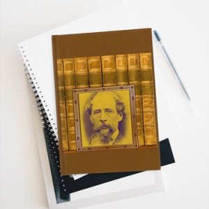 Journal Ruled Lined with Charles Dickens Design