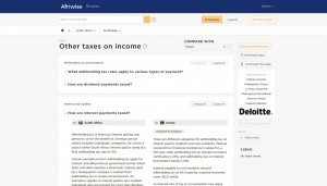 Afriwise Deloitte Tax Solution Screenshot