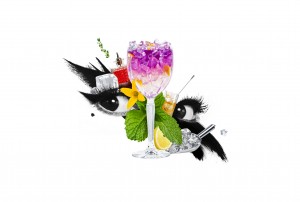 Photo collage that represents a cocktail catering service by Alchemiq Catering