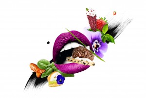 Photo collage that showcases hors d