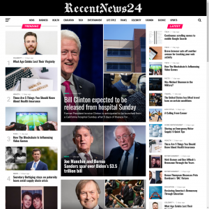 RecentNews24 website