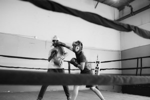 luke landing a right hand 2021