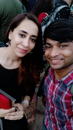 With Shweta Malhotra