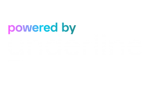 Underline logotype construction Logotype white export