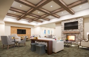 A rendering image of The Alloro at University Groves