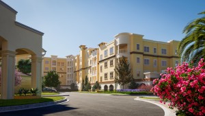 Renderings of The Alloro at University Groves, a luxury apartment community coming soon to Sarasota.