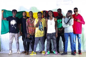 Ghanian performers with Ghana Meets USA stage crew