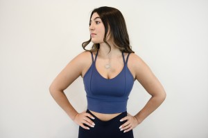 Double V Back Sports Bra