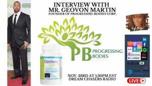 Interview on Nov. 23rd at 1:30pm on Dream Chasers radio Youtube