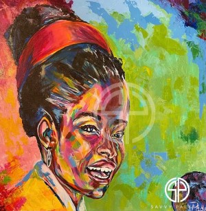 Spontaneous Realism portrait Amanda Gorman by Matthew R Paden