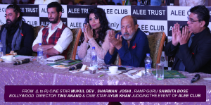 Rampguru Sambita Bose with Mukul Dev Sharman Joshi Tinu Anand Ayub Khan at Alee Club Miss Mr Teen In