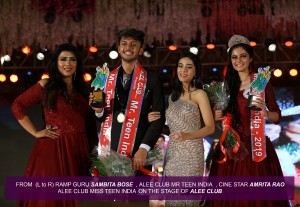 Showdirector Rampguru Sambita Bose with Amrita Rao at Alee Club Grand Finale Miss Mr Teen India