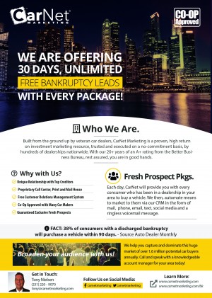 CarNet Marketing | Bankruptcy Leads Promo