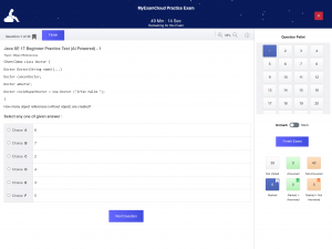 MyExamCloud iPad screenshot - Exam Screen