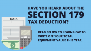 Talk to your CPA about Section 179
