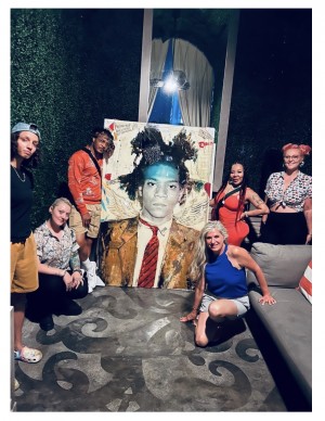 Hip-hop artist, T.I with his purchase of Luciana Caporaso’s “True Bromance – Basquiat”