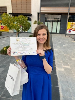 Participation certificate awarded to Nadiya