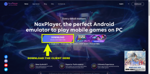 Download NoxPlayer from its website