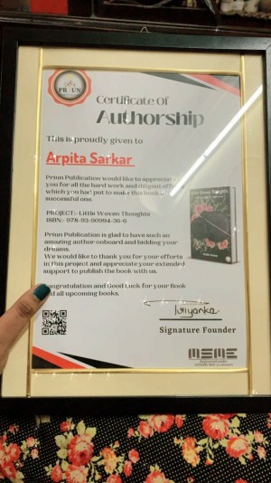Priun Publication Certificate Of Authorship