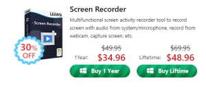 2021 Leawo Xmas Deals 30 Off Screen Recorder