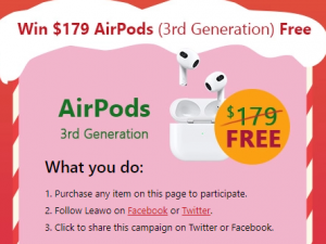 2021 Leawo Xmas Deals Win Free AirPods 3