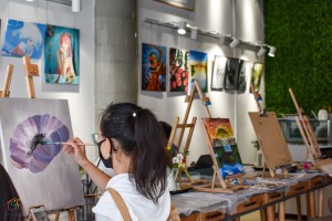 A section of the Art Bar