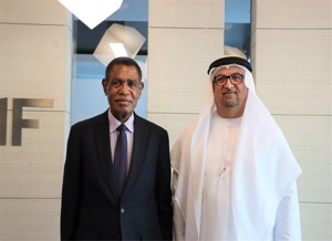 HE Himaid Ben Salem - UAE Secretary Chamber of Commerce & HE Joshua Kalinoe - PNG Ambassador.