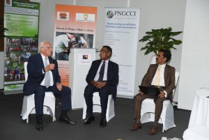Investors discussions with H.E Ambassador Joshua Kalinoe, Mr. Rodrick Thomson & Mr. Shajith Kumar