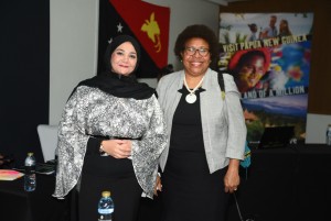 Ms. Jacinta Warakai-Manua- Deputy Commissioner-General PNG Pavilion & Ms Noha Jaheen - JAHEEN