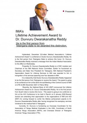 Dr Duvvuru Dwarakanatha Reddy english