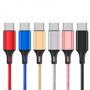 nylon braided usb type c cable for phone 04