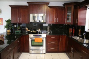 cherry wood cabinets