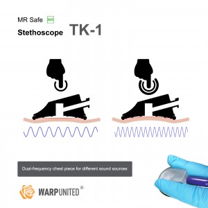 TK-1 Professional Disposable MR Safe Stethoscope Dual-Frequency chestpiece