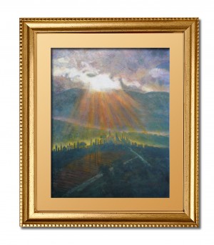 Tuscany Breaking Light Framed