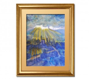 Tuscany in Blue Framed