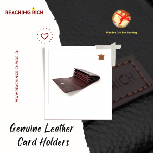 Reaching Rich Genuine Leather Card Holders