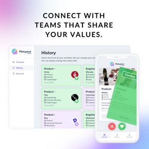 Connect with teams that share your values