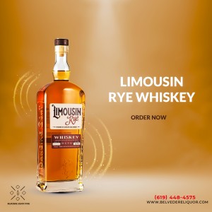 LIMOUSIN RYE WHISKEY Belvedere Liquor Store