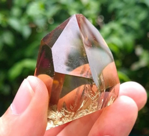 A Grade Natural Madagascan Citrine 94gms Divine Crystal Heart