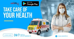 Siren24 Ambulance booking app in India