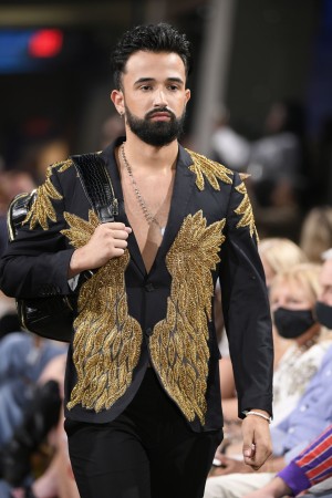 Model Pedro Barreat @ Designer Elie Balleh New York Fashion Week Runway Show Fall