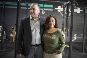 Alex and Viv at gym