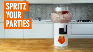 Just by pulling a lever the ingredients of Spritz come out in perfect proportions