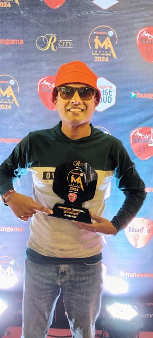 P S GAYEN with the Award