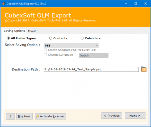 olm to pst for windows